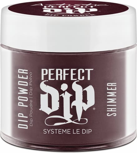 Artistic Nail Design Perfect Dip Poeder ' Lust In Time ' ( Bordeaux Rood Metallic )