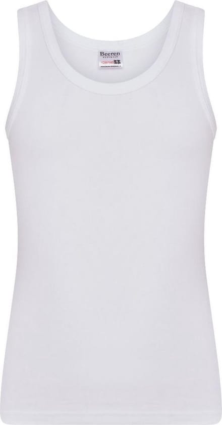 Beeren Bodywear Jongens Singlet 1-pack PA/EA - Wit - Maat 110/116