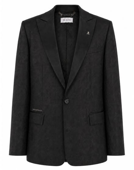 Jacquard Blazer Regular Fit Monogram