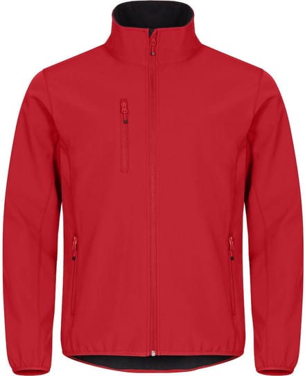 Clique Basic Softshell Jas Heren Red maat XS
