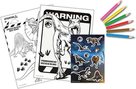 Jurassic World Dominion kleur- + stickerset