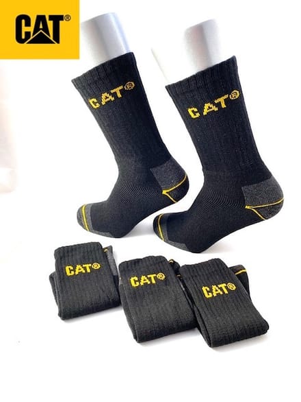 Katoenen werksokken 3-paar – Black – 46-50
