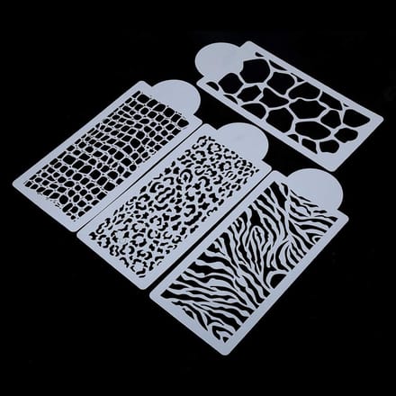 Dailygoody - Cake Stencils - Taartdecoratie - 4 Stuks - Buttercream