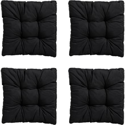 Madison - Zitkussen Florance Panama black - Ca. 47x47 cm - Set van 4