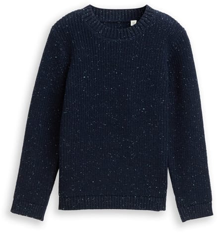 Tom Tailor - Gebreide trui van noppengaren - Maat 104/110 - sky captain blue