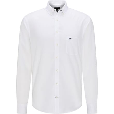 Fynch-Hatton Overhemd All-Season Oxford Uni Wit / male