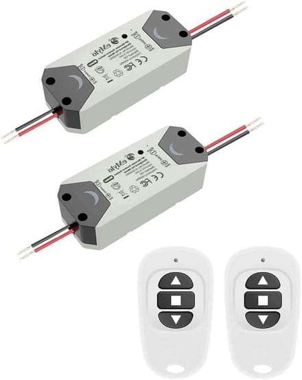 Draadloze Motor Controller - RF Relais Module - Motoren Aansturen - Vooruit Achteruit Stop - 2 Stuks - Wit
