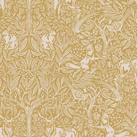Boråstapeter Vliesbehang 2048 - New Heritage - Botanisch Geel - 53cm x 10.05m