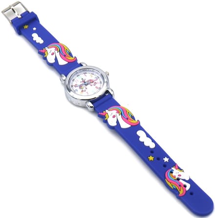 Kinderhorloge - quartz - unicorn - blauw