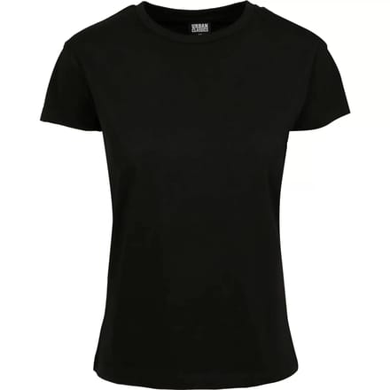 Urban Classics - Basic Box Dames T-shirt - S - Zwart