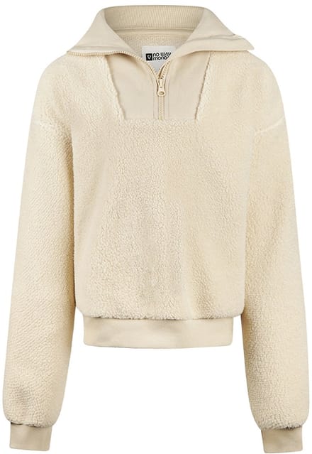 No Way Monday meisjes sweater beige teddy