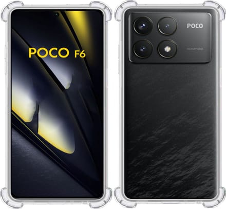Hoesje geschikt voor POCO F6 Pro – Extreme Shock Case – Case Transparant