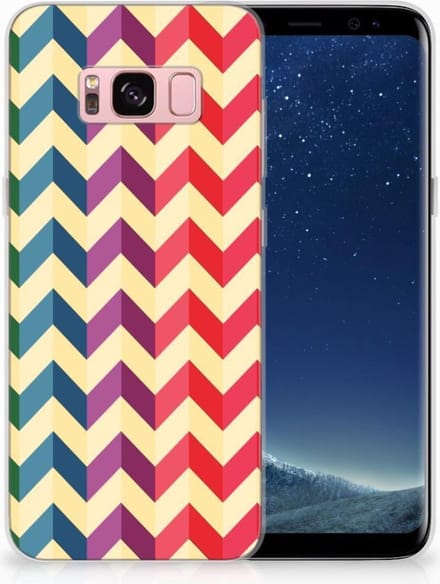 Samsung Galaxy S8 TPU bumper Zigzag Multi Color