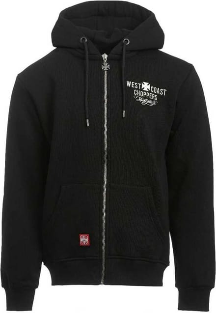 West Coast Choppers Motorcycle Co Sweatshirt Met Rits Zwart S Man