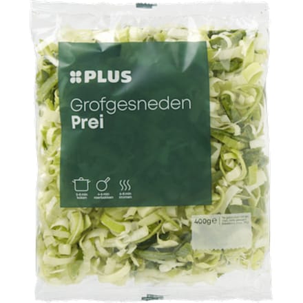 Prei grofgesneden