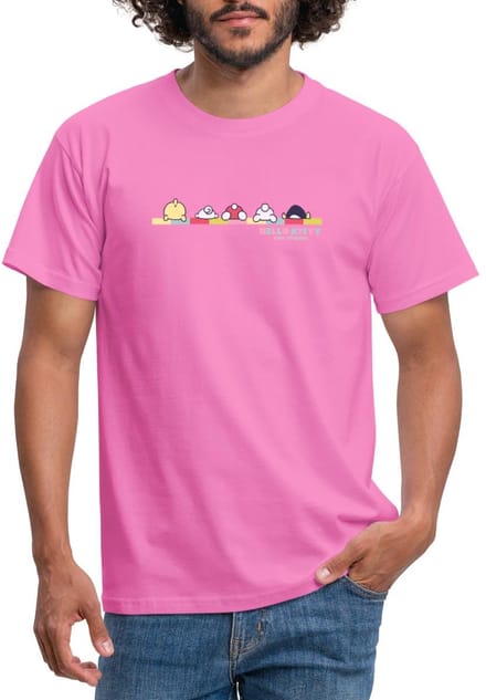 Hello Kitty En Vrienden Achterste T-Shirt Heren