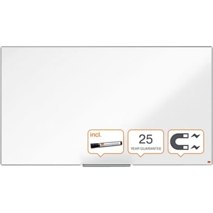 Nobo Impression Pro Widescreen Magnetisch Whiteboard Emaille 1550x870mm - Inclusief Whiteboard Marker - Wit