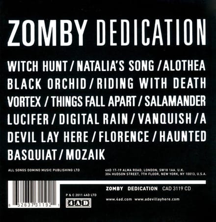 Dedication - Zomby