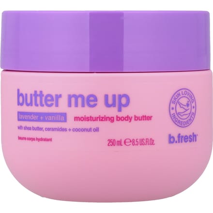 b.fresh, Butter Me Up, Hydraterende Body Butter, Lavendel + Vanille, 250ml (8,5 fl oz) white