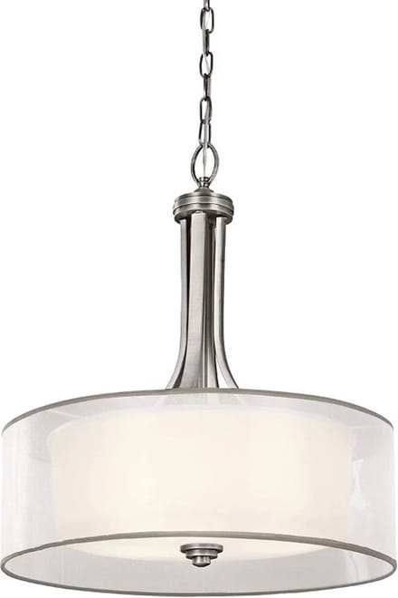 Kichler LED Hanglamp Lacey | 4X E27 Max 60W | Dimbaar | Antique Pewter