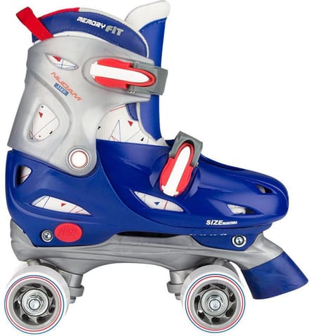 Nijdam Rolschaatsen Verstelbaar - Roller Rage - Blauw - Maat 27-30