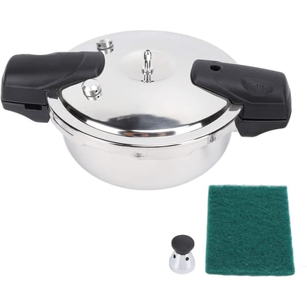 Miniatuur Snelkookpan 304 Roestvrij Staal Multifunctionele Kookpot Drukkoker voor Gas 18cm / 7.09in white