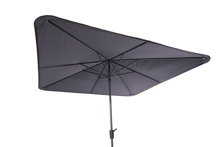 Madison stokparasol round corner 280 x 280 cm. - Taupe