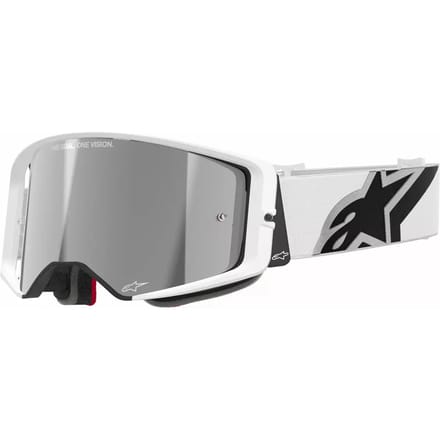 Alpinestars Supertech Corp Goggle – White Mirror Silver