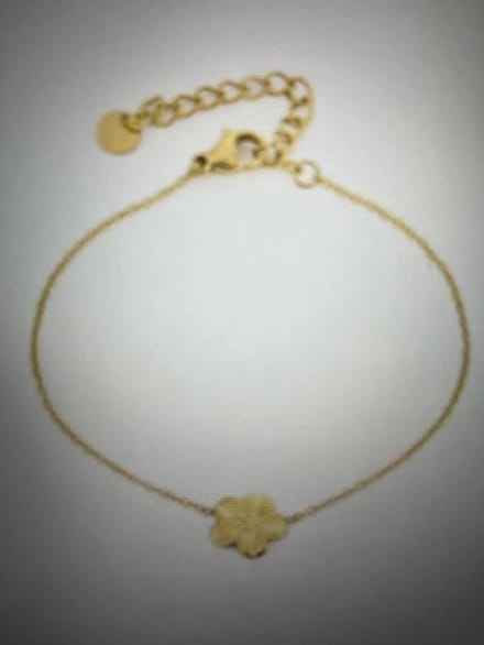 Bloem armbandje goud- stainless steel- Moederdag- Valentijn