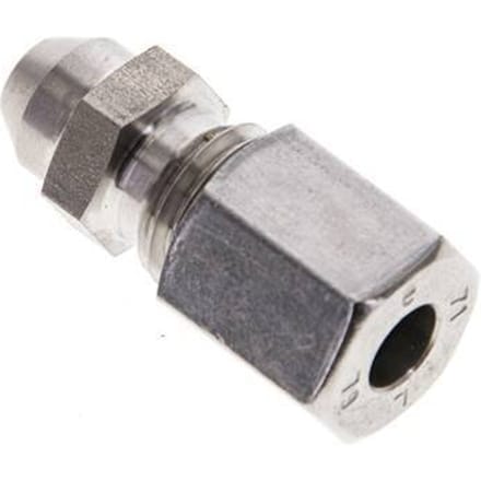 6L & 10mm RVS Rechte Snijringkoppeling Lasverbinding 315bar ISO 8434-1