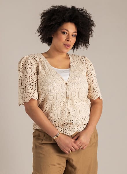 YEST CURVE Ninia Cover ups - Cream - maat X-0(44)
