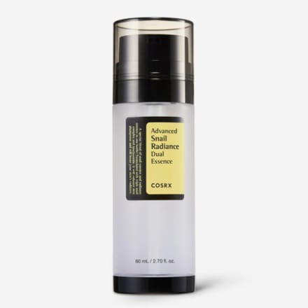COSRX Advanced Snail Radiance Dual Essence 80ml – Essence Double Formule Éclaircissante & Réparatrice black