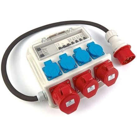 HBM verdeelkast 3 x 400 Volt en 4 x 230 Volt - Randaarde