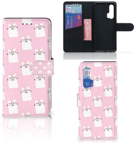 Honor 20 Pro Telefoonhoesje met Pasjes Sleeping Cats