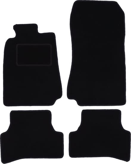 Zwarte veloursmatten voor: Mercedes CLK W208 coupé (1997-2003)