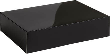Cadeaudoos cadeauverpakking glossy 30x22x7cm ZWART (100 stuks)