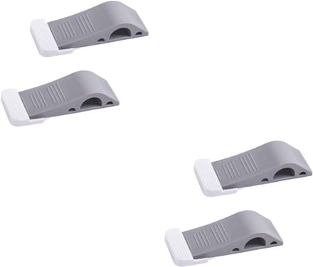 Deurstoppers Set - Deurwiggen - Deur Open Houden - Antislip Ontwerp - 4 Stuks - Grijs