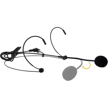 UniDirectionele Hoofdgedragen Headset met Oorhaakmicrofoon Microfoon Flexibele Bedrade Boom voor Spraak