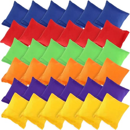 Set Werpzakjes voor Cornhole Spel - 36 Stuks in 6 Kleuren