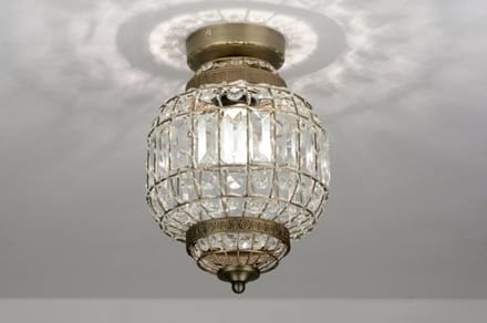 Lumidora Plafondlamp 71600 - Plafonniere - MO - E27 - Brons - Metaal - ⌀ 22 cm