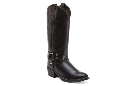 Bootstock Jacky Black High Cowboylaarzen - Kinderen - Zwart - Leer