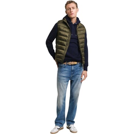 Gant Heren donzen lichtgewicht gilet (Groen)