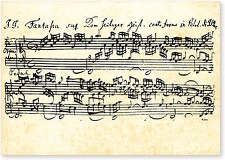 Ansichtkaart Bach – Fantasia