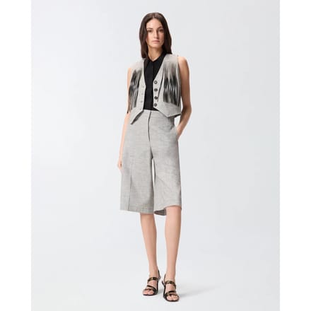 Pinko boretto lino katoenen vlamvest ss26