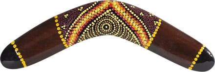 Australian Treasures boemerang 30cm bruin hout