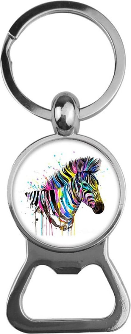 Bieropener Glas - Zebra