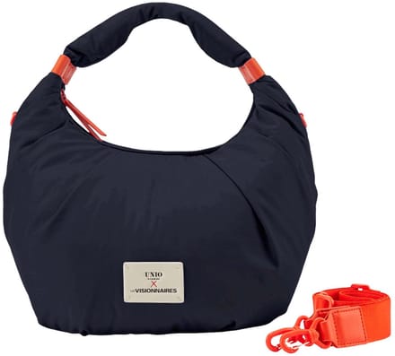 Unio Hamburg x Les Visionnaires schoudertas Puffy Unio Kitzbuehel Navy donkerblauw