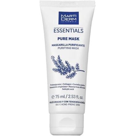 MartiDerm Essentials Pure Mask Purifying Mask Oily/Acne-Prone Skin - 75 ml - Gezichtsmasker