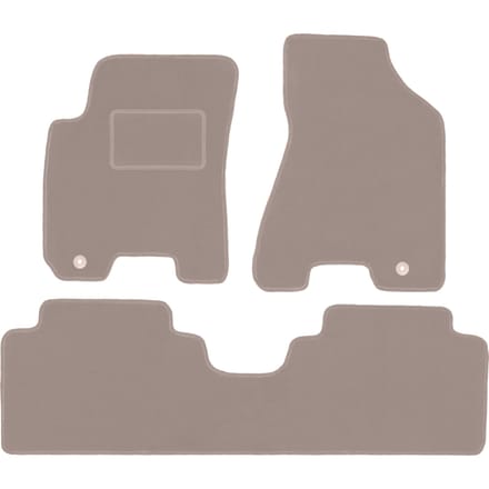 Beige veloursmatten voor: Kia Sportage II SUV (2004-2010)