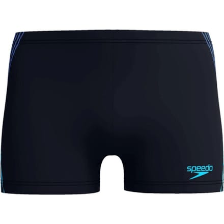 Speedo Tech Panel Aquashort Heren Sportzwembroek - Zwart/Blauw
